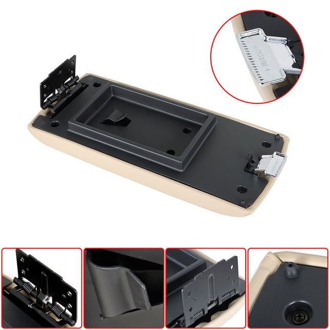 Findmall Beige Car Armrest Lid Center Console Lid Cover Replacement for Flex 2013-2017 02ITG1210ABE FA8Z-7406024-AA
