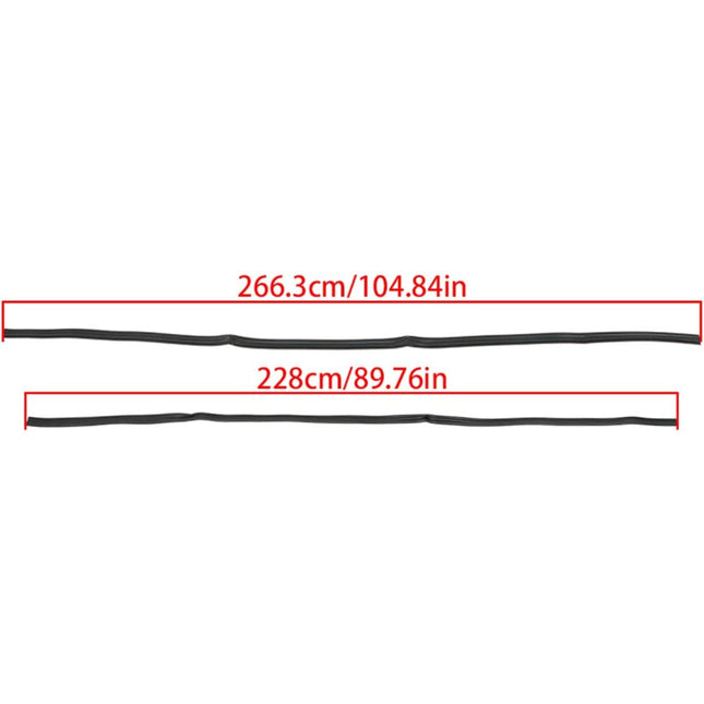 Findmall Door Glass Run Channel Seals for Toyota Land Cruiser & Lexus LX450
