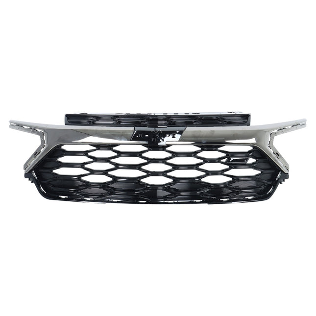 Findmall Electroplated Black Front Upper Bumper Grille Replacement for Trailblazer RS