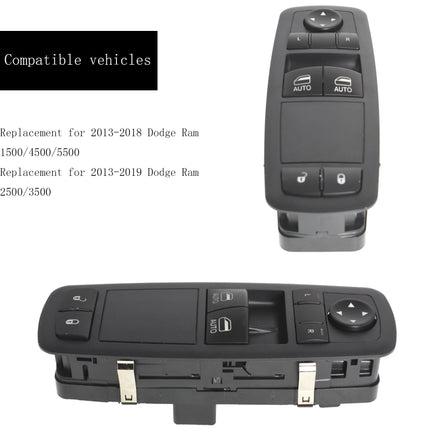 Findmall Power Window Switch Driver Side Power Window Switch 68148895AB Replacement for 2013-2018 Dodge Ram 1500 2500 3500