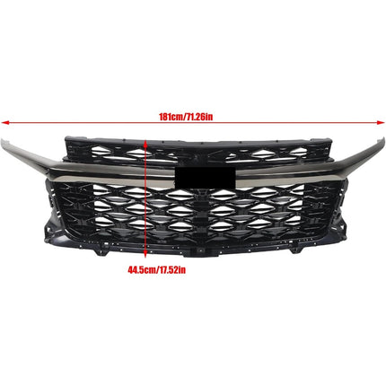 Findmall Black Front Upper Grille Molding Trim Replacement for Traverse Z71 2024-2026 26588990