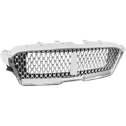 Findmall Front Upper Honeycomb Grille for 2017-2019 Lincoln MKZ, Chrome