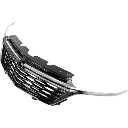 Findmall Front Upper Grille Assembly for 2022-2023 Chevrolet Equinox, Black with Chrome Trim