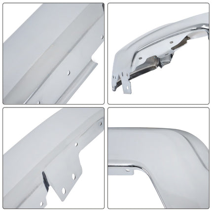 Findmall Chrome Steel Front Bumper Face Bar without Parking Sensor Holes Replacement for 2022-2023 Chevrolet Silverado 1500
