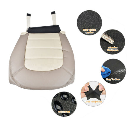 Findmall 2 Tone Tan Driver Side Leather Seat Cover Replacement for 2002 2003 2004 2005 2006 Explorer Eddie Bauer