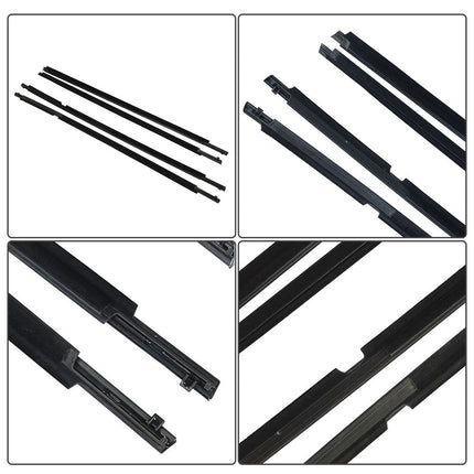 Findmall Chrome Window Weatherstrip Kit for 2013-2018 Toyota RAV4, 4-Piece