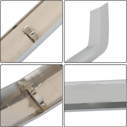 Findmall 3-Piece Front Upper Grille Molding Trim Kit Replacement for Silverado 1500 2016-2018