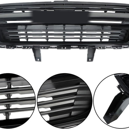 Findmall Glossy Black Front Bumper Grille Replacement for Colorado 2015-2020