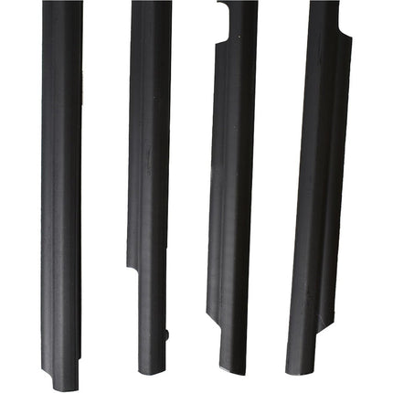 Findmall Black Window Weatherstrip Kit for 2009-2012 Toyota Corolla, 4-Piece, 75710-02210
