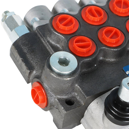 findmall Hydraulic Control Valve 4 Spool 11 GPM Standard Double Acting Cylinder BSPP Interface