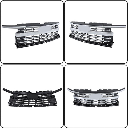 Findmall Chrome Front Upper Grille Replacement for Silverado 1500 LTZ 2022-2024