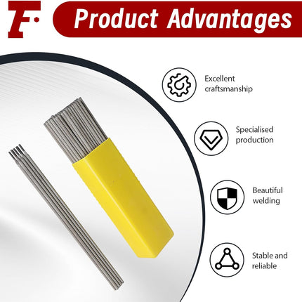 Findmall E7018 Welding Rods Carbon Steel Stick Electrodes 3/32" 1/8" 5/32" 3/16" Arc Welding Rods for AC/DC Welding