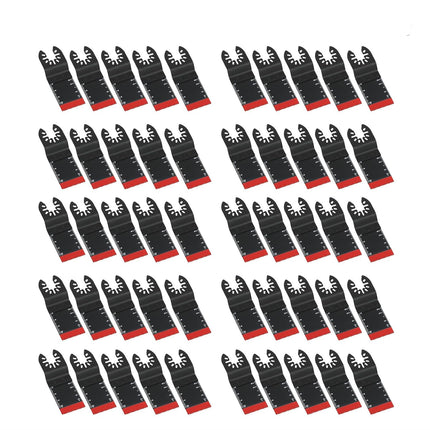 Findmall Universal Vibrating Multi Tool Blades Kits, 50Pcs Oscillating Saw Blade Set 34MM Fit for Cutting Wood, Plastic, and Metal