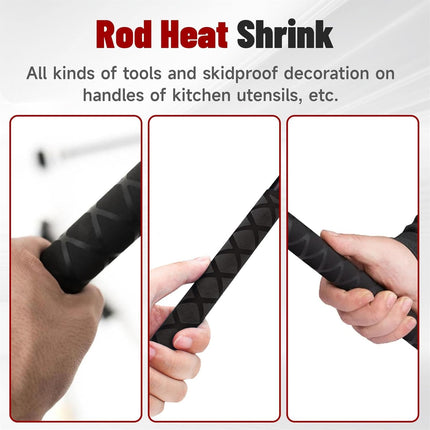 Findmall Heat Shrink Wrap Tubing 39"&64" Lengths for Rod Grips