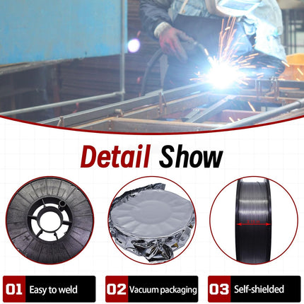 findmall E71T-GS 0.035/0.030 In (1.0/0.8 MM) 10Lbs Gasless Flux Core Welding Wire (0.030)