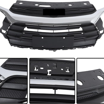 Findmall Chrome Front Upper Bumper Grille Replacement for Trailblazer 2021-2023