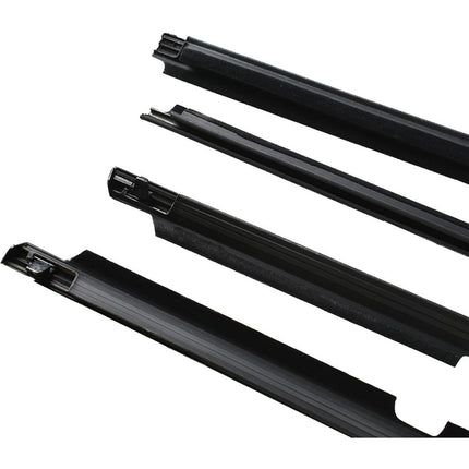 Findmall Black Window Weatherstrip Kit for 2009-2012 Toyota Corolla, 4-Piece, 75710-02210