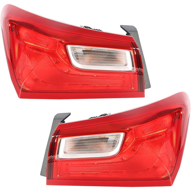 Findmall Outer Tail Light Assemblies for 2016–2018 Chevrolet Malibu Rear Left and Right, Replaces 84516374 and 84516375