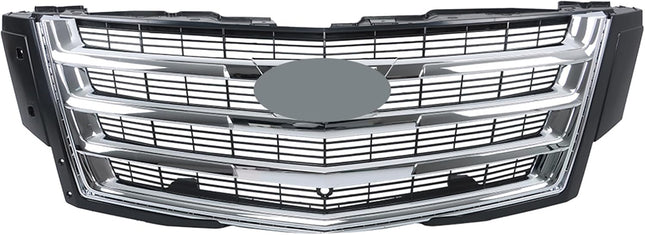 Findmall 3-Piece Front Bumper Grille Hood Molding and Lower Face Bar Kit Replacement for Escalade 2015-2020