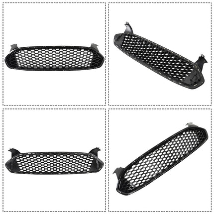 Findmall Black Honeycomb Front Grille with Chrome Finish Replacement for Fusion 2013-2016