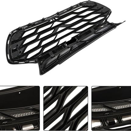 Findmall Black Front Upper Grille with Chrome Trim Replacement for Cruze 2019-2020 42679306