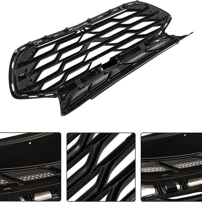 Findmall Black Front Upper Grille with Chrome Trim Replacement for Cruze 2019-2020 42679306
