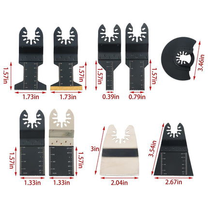 Findmall 43Pcs Premium Oscillating Multi-Tool Blade Set – Universal Quick-Release Blades for Wood, Metal, Plastics