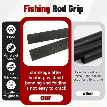 Findmall Heat Shrink Wrap Tubing 39"&64" Lengths for Rod Grips