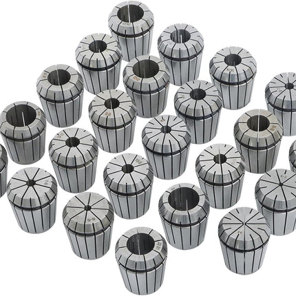 Findmall 24Pcs ER40 Accuracy Collet Set 3mm-26mm for CNC Milling Lathe Tool and Work-Holding Engraving Machine