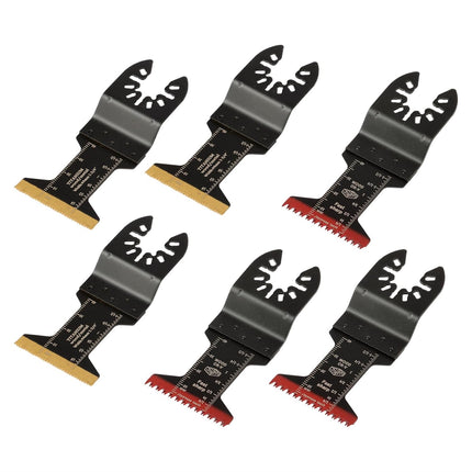 Findmall Versatile 35-Piece Oscillating Blade Kit 7 Types Oscillating Saw Blade Combination Fit for Wood, Metal, and Plastic