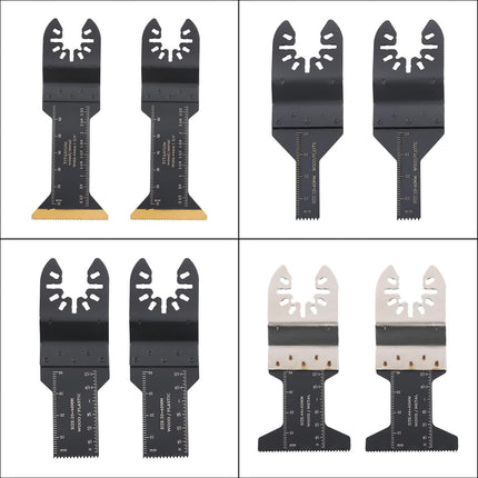 Findmall Oscillating Tool Blades (116-Piece) Japanese Teeth, Bi-Metal Titanium, Semi-Circular HCS Saw Blade Wood/Metal/Plastic Cutter Set and Sandpaper