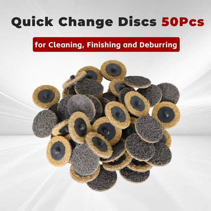 findmall 50PCS 2" Quick Change Surface Conditioning Discs Aluminum Oxide Non-Woven