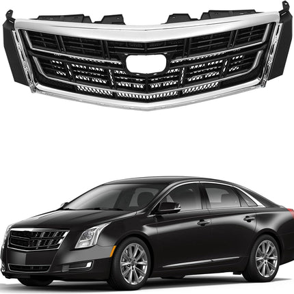 Findmall Black and Silver Front Upper Bumper Grille Replacement for XTS 2016-2017 23473084 GM1200670