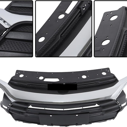 Findmall Chrome Front Upper Bumper Grille Replacement for Trailblazer 2021-2023