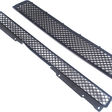 Findmall 2-Piece Glossy Black Front Hood Bumper Grille Set Replacement for Avalanche 2007-2013, Tahoe and Suburban 2007-2014