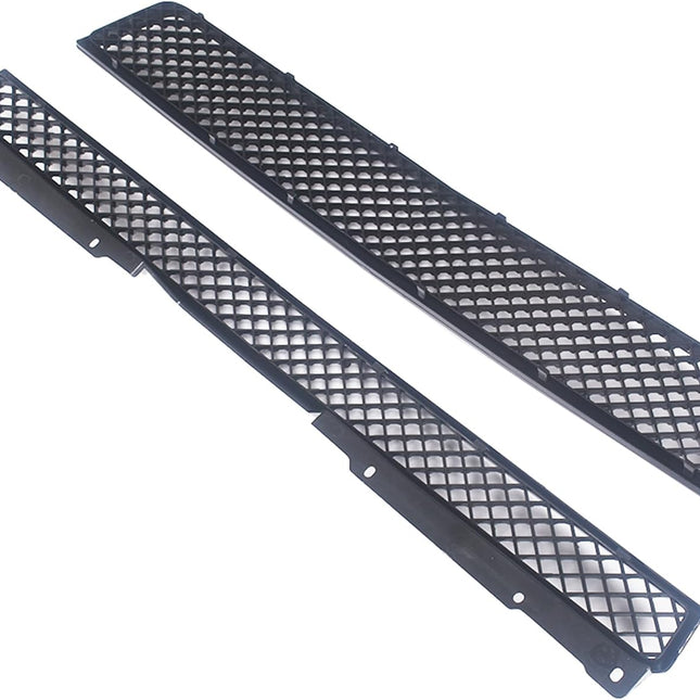 Findmall 2-Piece Glossy Black Front Hood Bumper Grille Set Replacement for Avalanche 2007-2013, Tahoe and Suburban 2007-2014