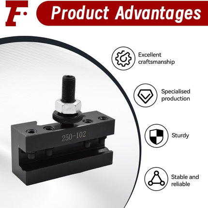 findmall 5Pcs AXA 250-102 Tool Holder AXA 102 Quick Change Tool Post Holder Fit for Swing 12 Inch AXA Tool Holder