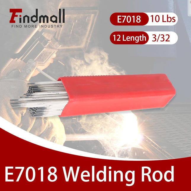findmall Welding Rods Carbon Steel Electrode E7018 3/32 Inch Stick Electrodes 10 Lbs