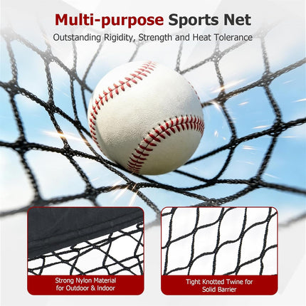 Findmall Heavy Duty Softball Baseball Batting Cage, Practice Portable Cage Net, for Backyard Batting Hitting Training with Carry Bag, 22ft x 12ft x 8ft