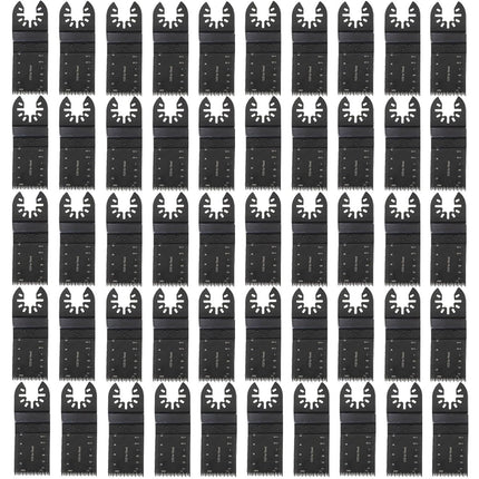 50 PCS 1-3/8in Standard Oscillating Saw Blades Long Wavy Tooth Multi-Tool for Precision Wood and Plastics