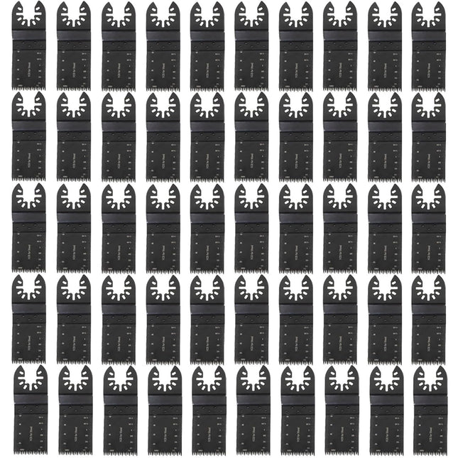 50 PCS 1-3/8in Standard Oscillating Saw Blades Long Wavy Tooth Multi-Tool for Precision Wood and Plastics