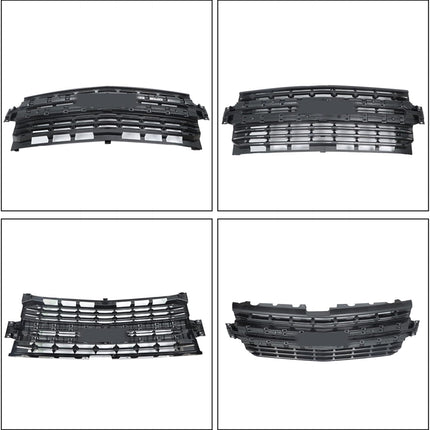 Findmall Black Front Bumper Grille Replacement for Silverado 1500 2019-2022
