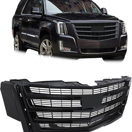 Findmall Black Front Bumper Grille Replacement for Escalade 2015-2020