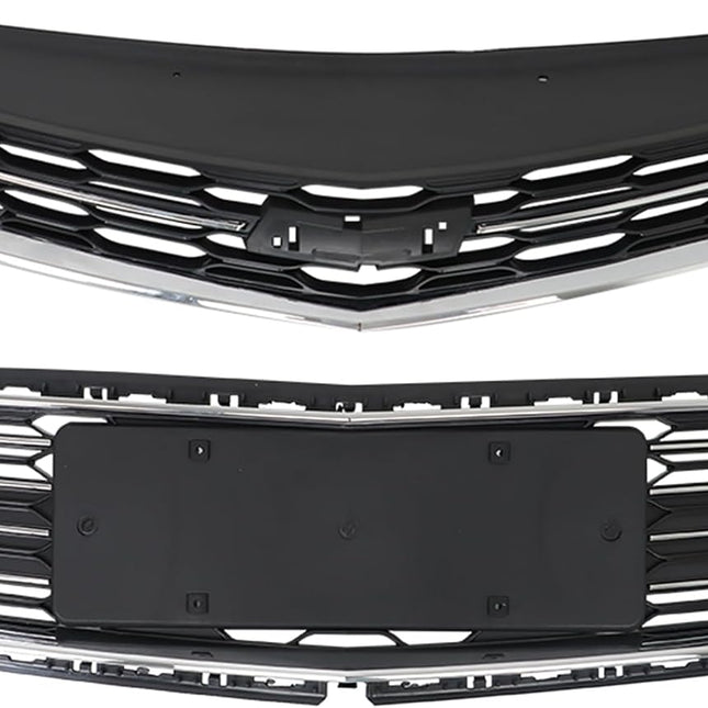 Findmall 2-Piece Front Upper and Lower Grille Set Replacement for Cruze 2016-2018