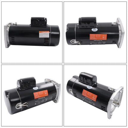 Findmall USQ1252 Swimming Pool Pump Motor, 2.5HP Square Flange Pool Motor