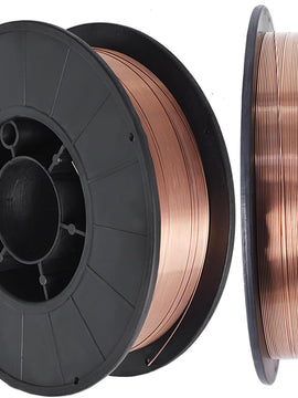 2 Spool 0.035 Inch Solid Mig Welding Wire 10 Pound Spool ER70S-6 Mild Steel Welding Wire (0.9 MM)