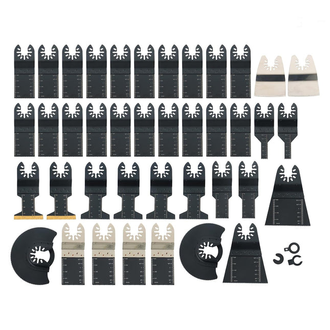 Findmall 43Pcs Premium Oscillating Multi-Tool Blade Set – Universal Quick-Release Blades for Wood, Metal, Plastics
