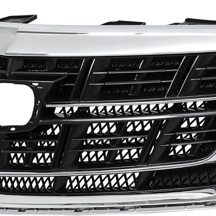 Findmall Black and Silver Front Upper Bumper Grille Replacement for XTS 2016-2017 23473084 GM1200670