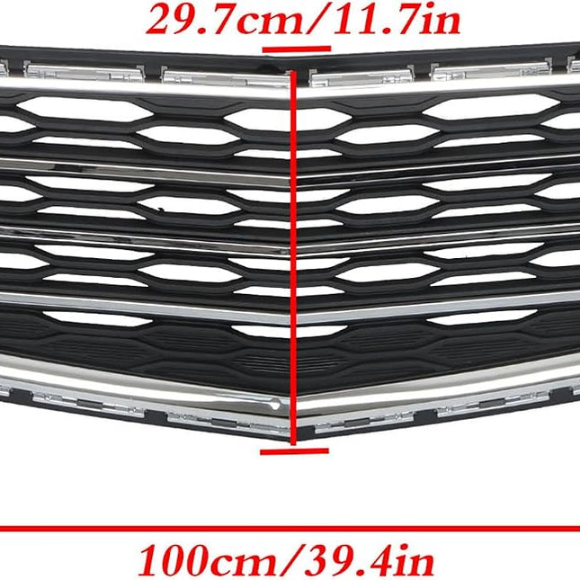 Findmall 2-Piece Front Upper and Lower Bumper Grille Kit Replacement for Equinox 2016-2017