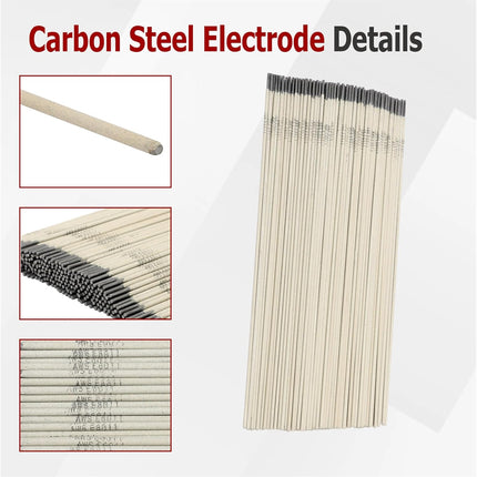 Findmall E6011 Welding Rods Carbon Steel Stick Electrodes 3/32" 1/8" 5/32" Arc Welding Rods for AC/DC Welding